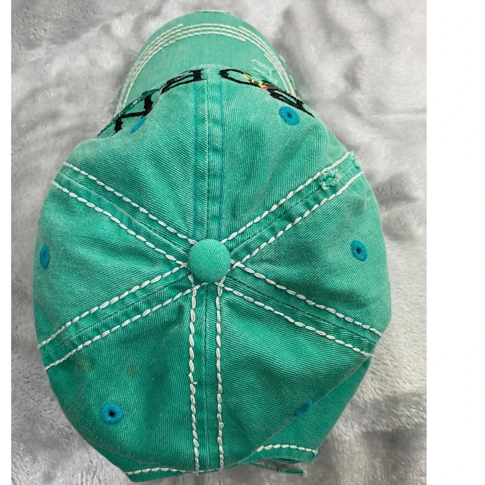 KBETHOS Baseball Cap Adult OSFM Aqua Blue Born Free Distressed Tribal Arrow Hat